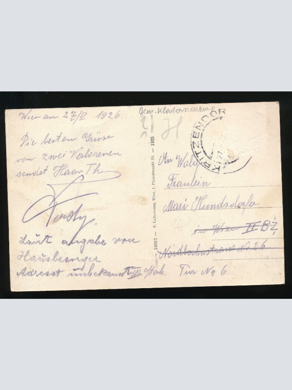 AK aus Kritzendorf Niederösterreich (2265)