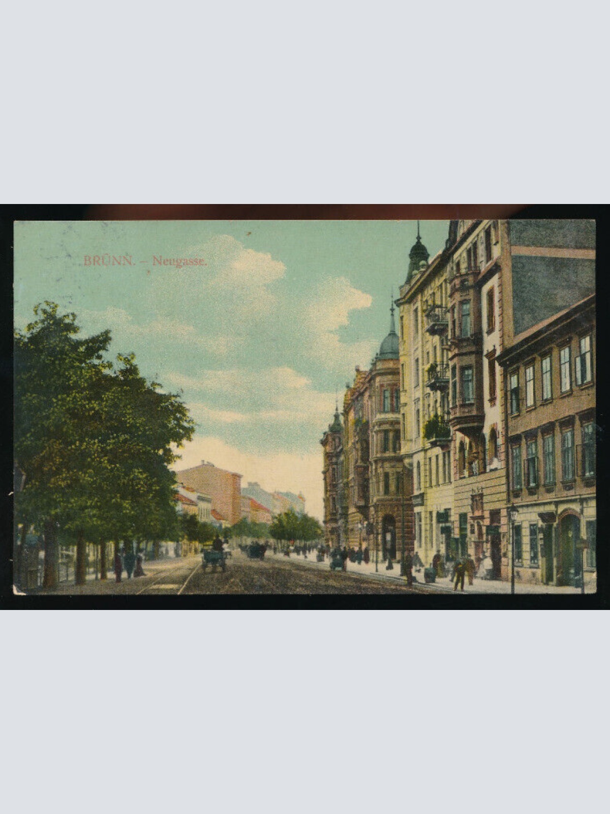 AK aus Brnos - Brünn Neugasse Tschechoslowakei (2795)