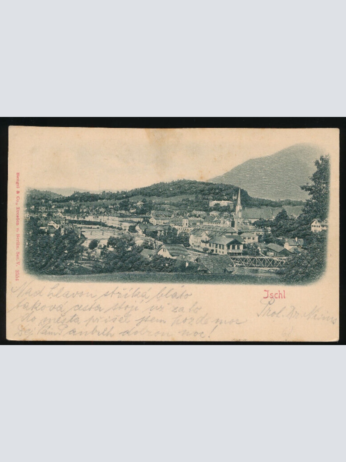 Relief - Karte aus Ischl Oberösterreich (2138)