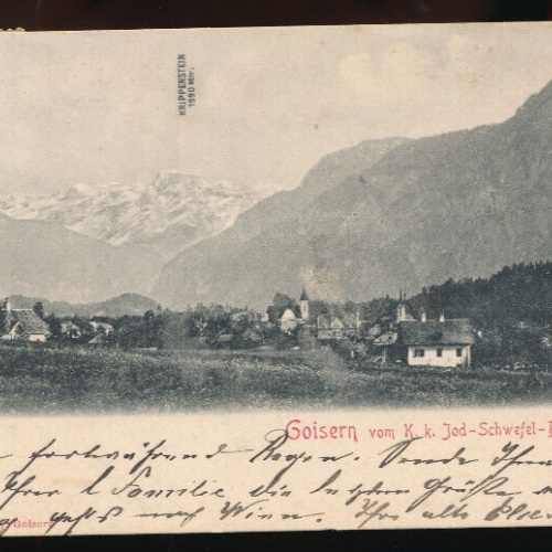 AK aus Goisern K.K. Jod - Schwefel - Bade Oberösterreich (2131)