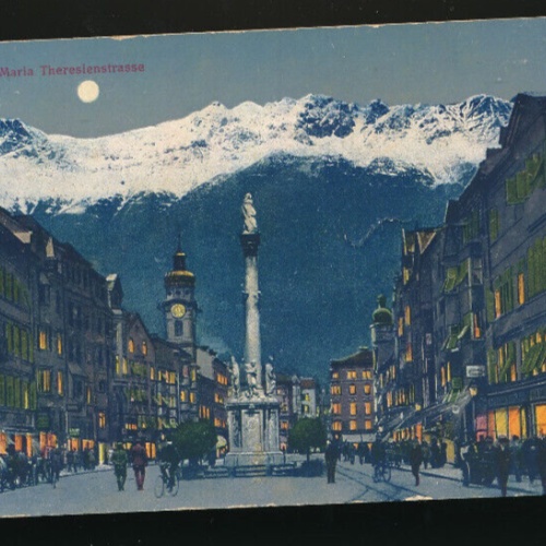 AK aus Innsbruck bei Nacht Tirol (2115)