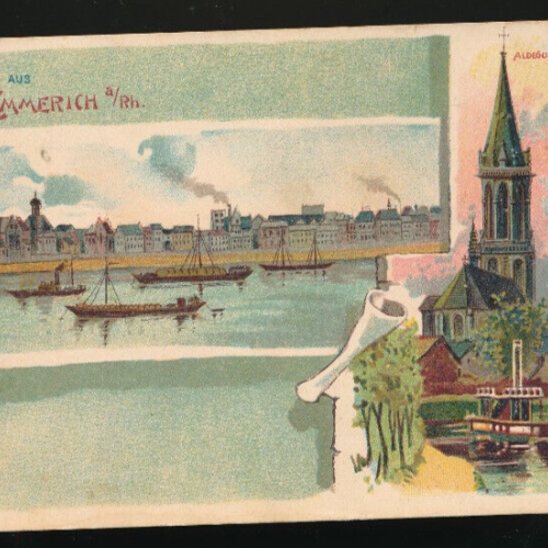 AK gruss aus Emmerich am Rhein Nordrhei - Westfalen (3020)