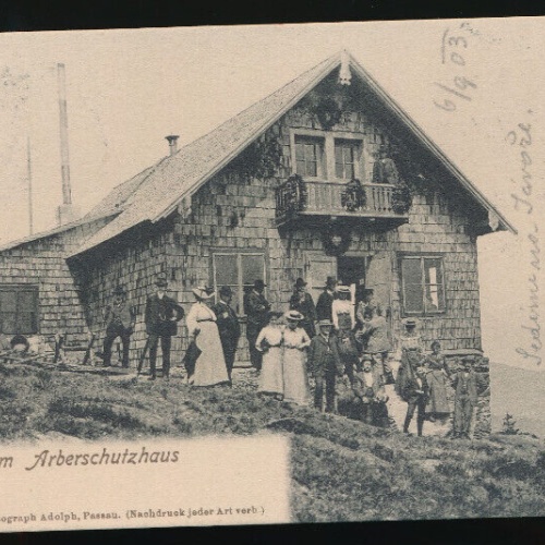 AK gruss vom Arberschutzhaus Bayern (3017)