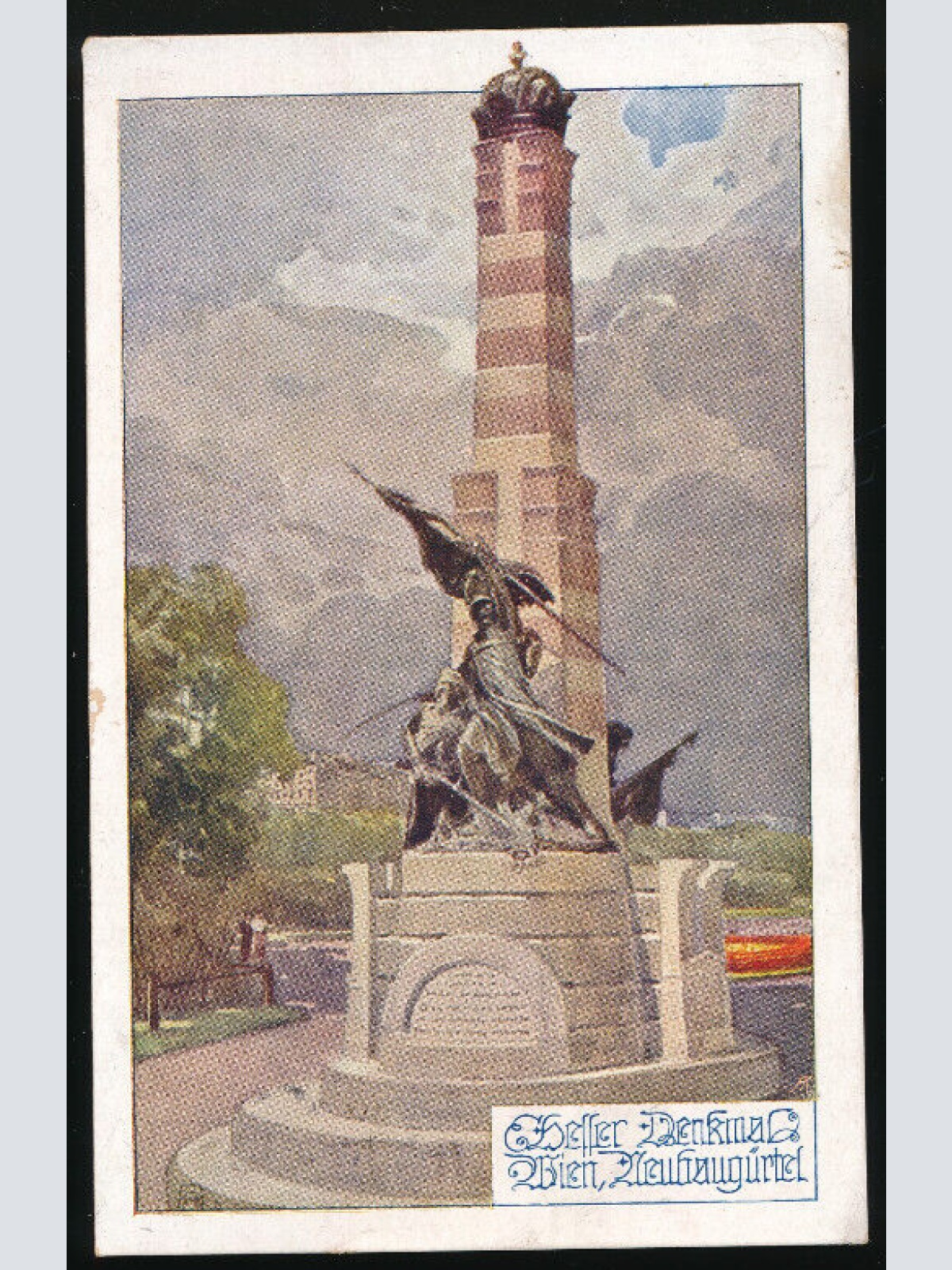 AK aus Wien mit Denkmal. Wien (P2868)