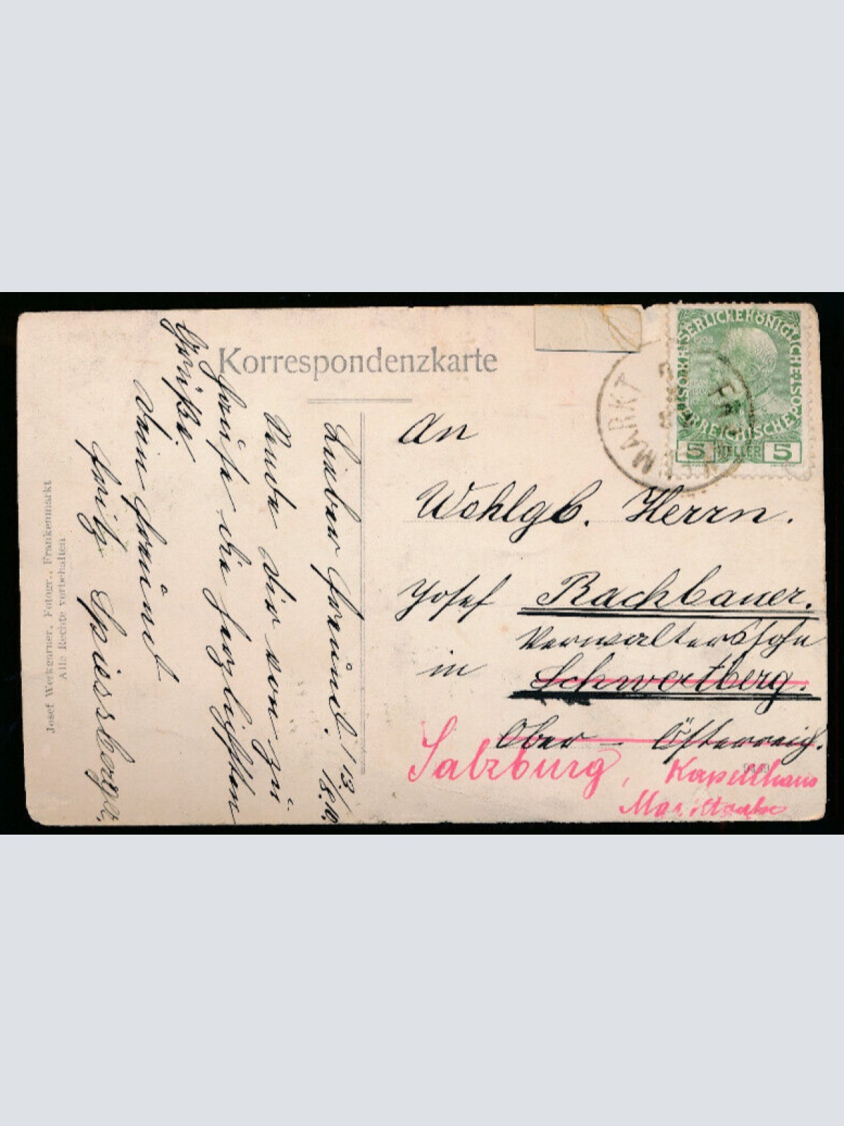 AK aus Frankenmarkt Oberösterreich (2929)