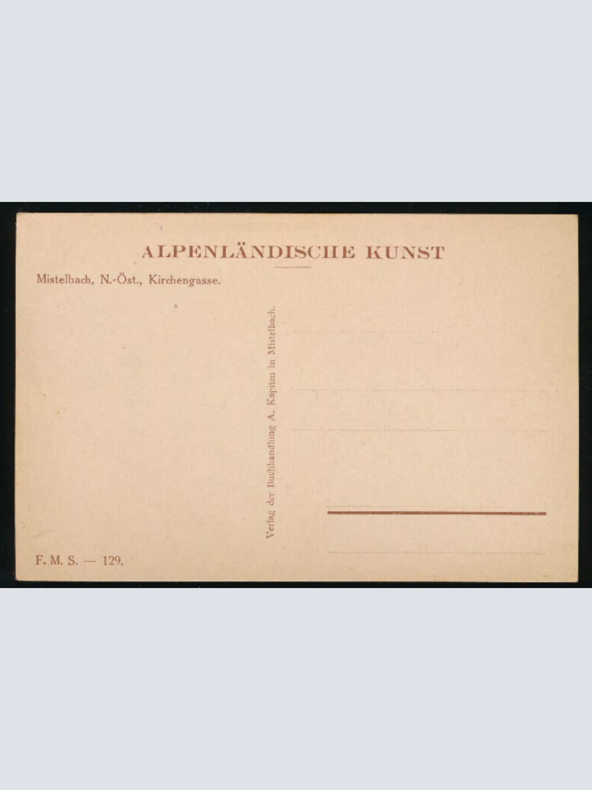 AK aus Mistelbach Kirchengasse Niedrösterreich  (2943)