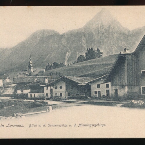 AK aus Lermoos Straße in Lermoos Tirol (2884)