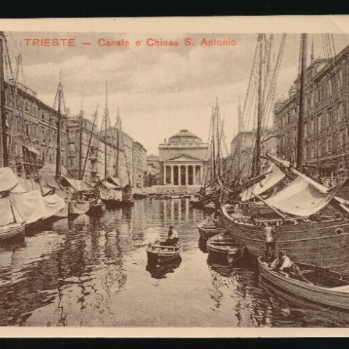 AK aus Trieste - Triest Canale e´ Chiesa S. Antonio Italien (3264)