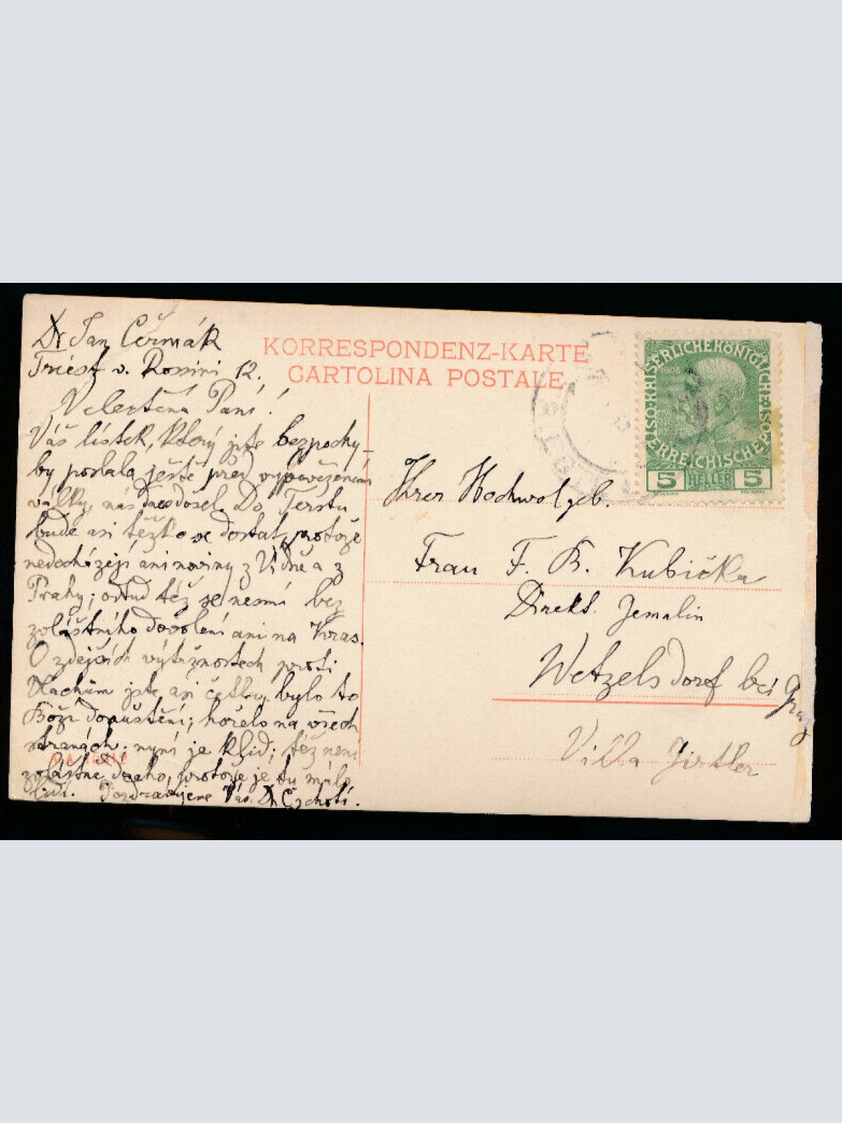 AK aus Trieste - Triest Canale e´ Chiesa S. Antonio Italien (3264)