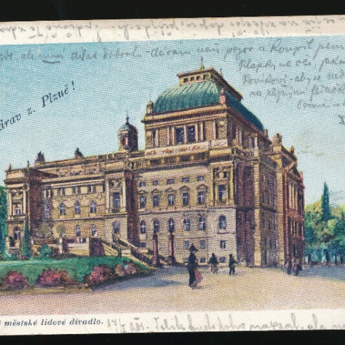 AK aus Pozdrav z. Plzue Tschechoslowakei (3043)