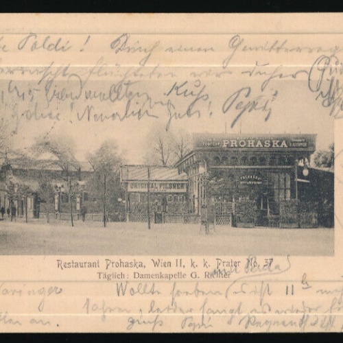 AK aus Wien Restaurant Prohaska am K.K Prater (2915)