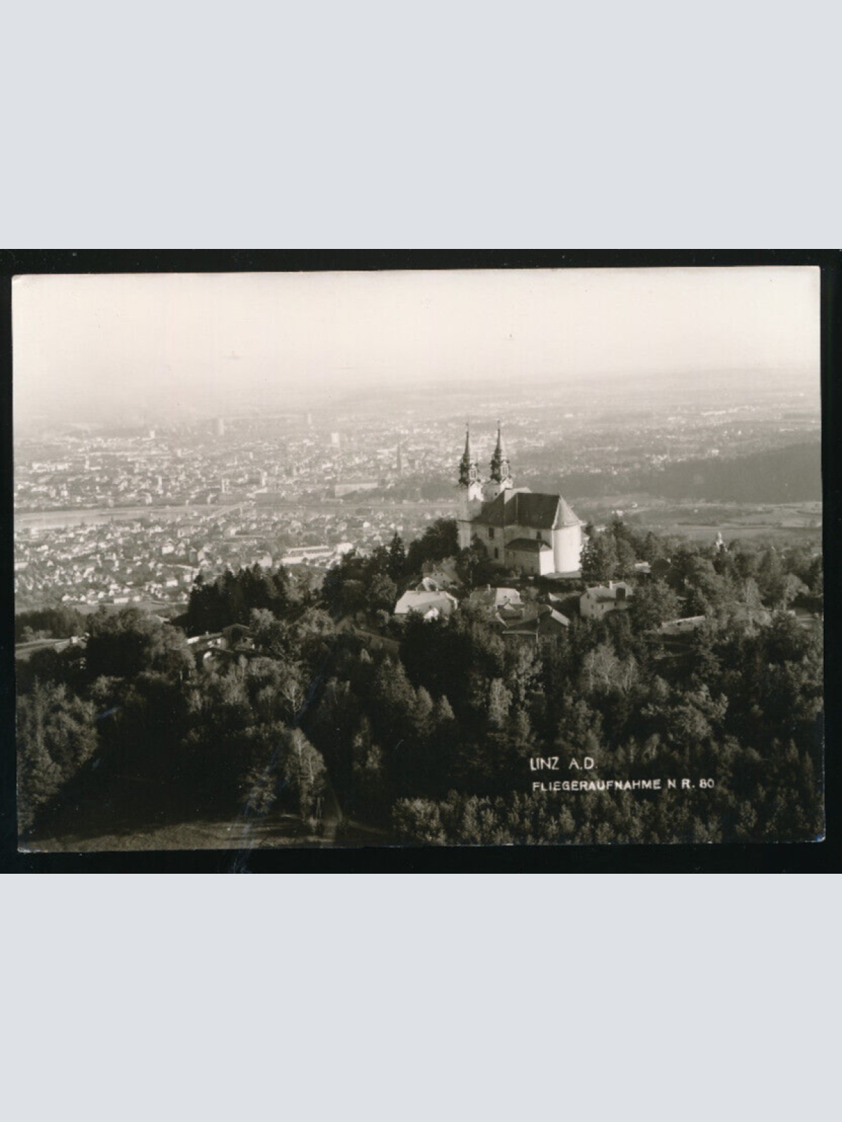 AK aus Linz an der Donau Fliegeraufnahme Nr.80 Oberösterreich (3389)