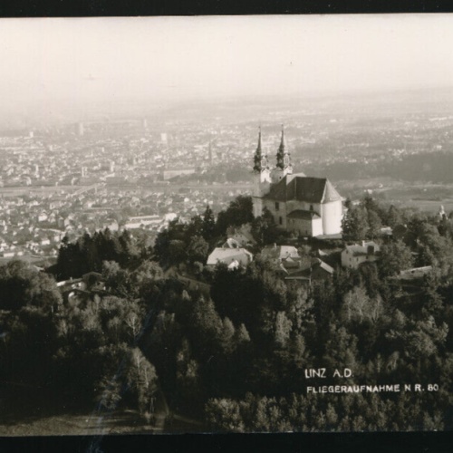 AK aus Linz an der Donau Fliegeraufnahme Nr.80 Oberösterreich (3389)