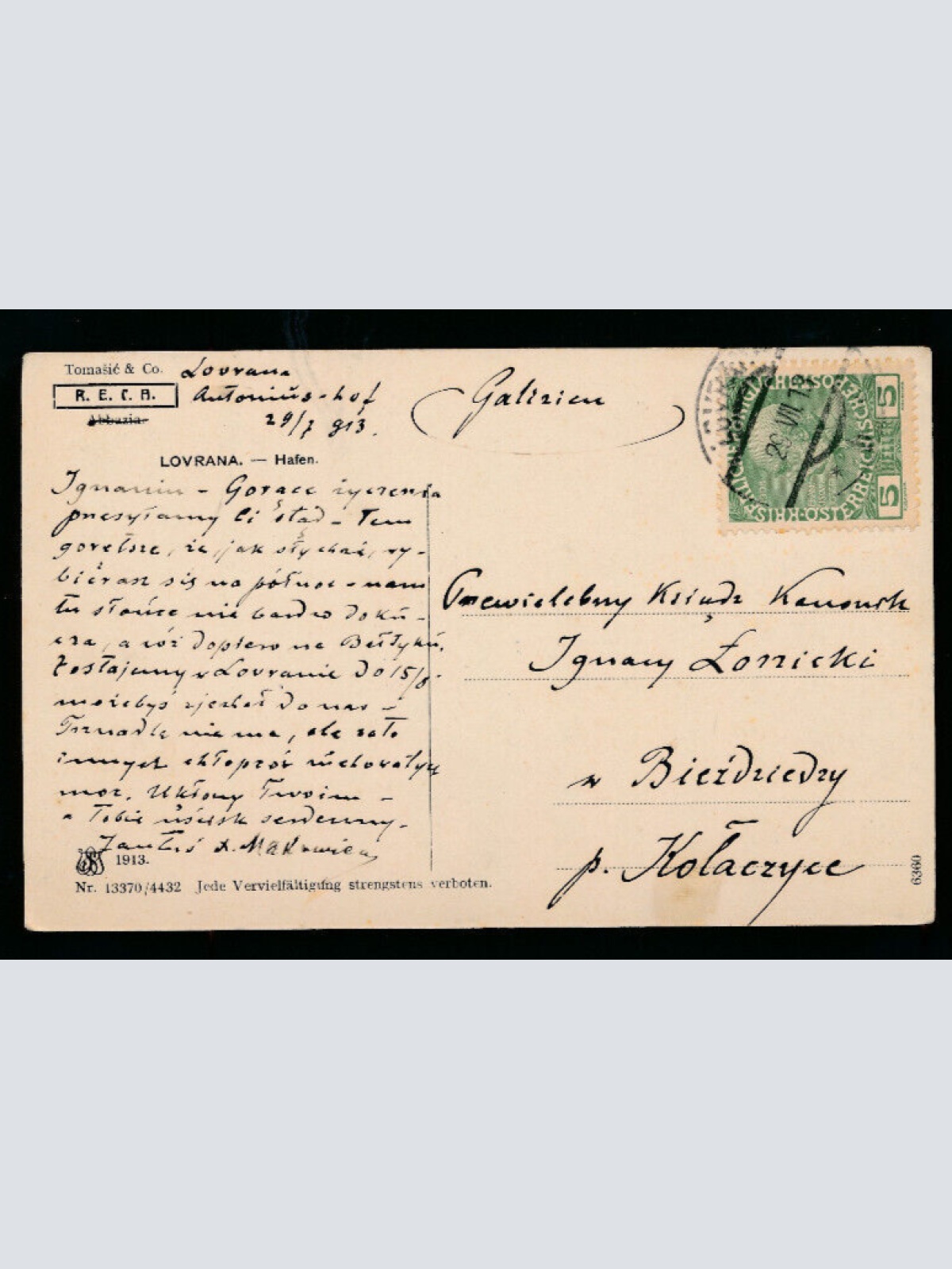 AK aus Lovrana Kroatien (3379)