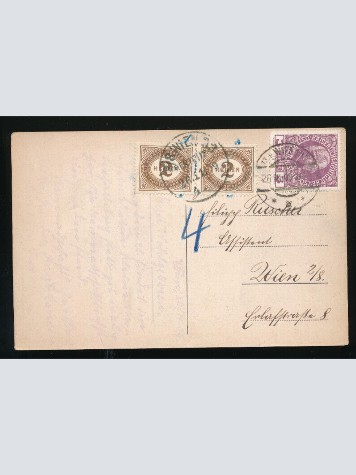 AK aus Wien vom Unteroffiziersheim Testarellogasse 5 (3383)