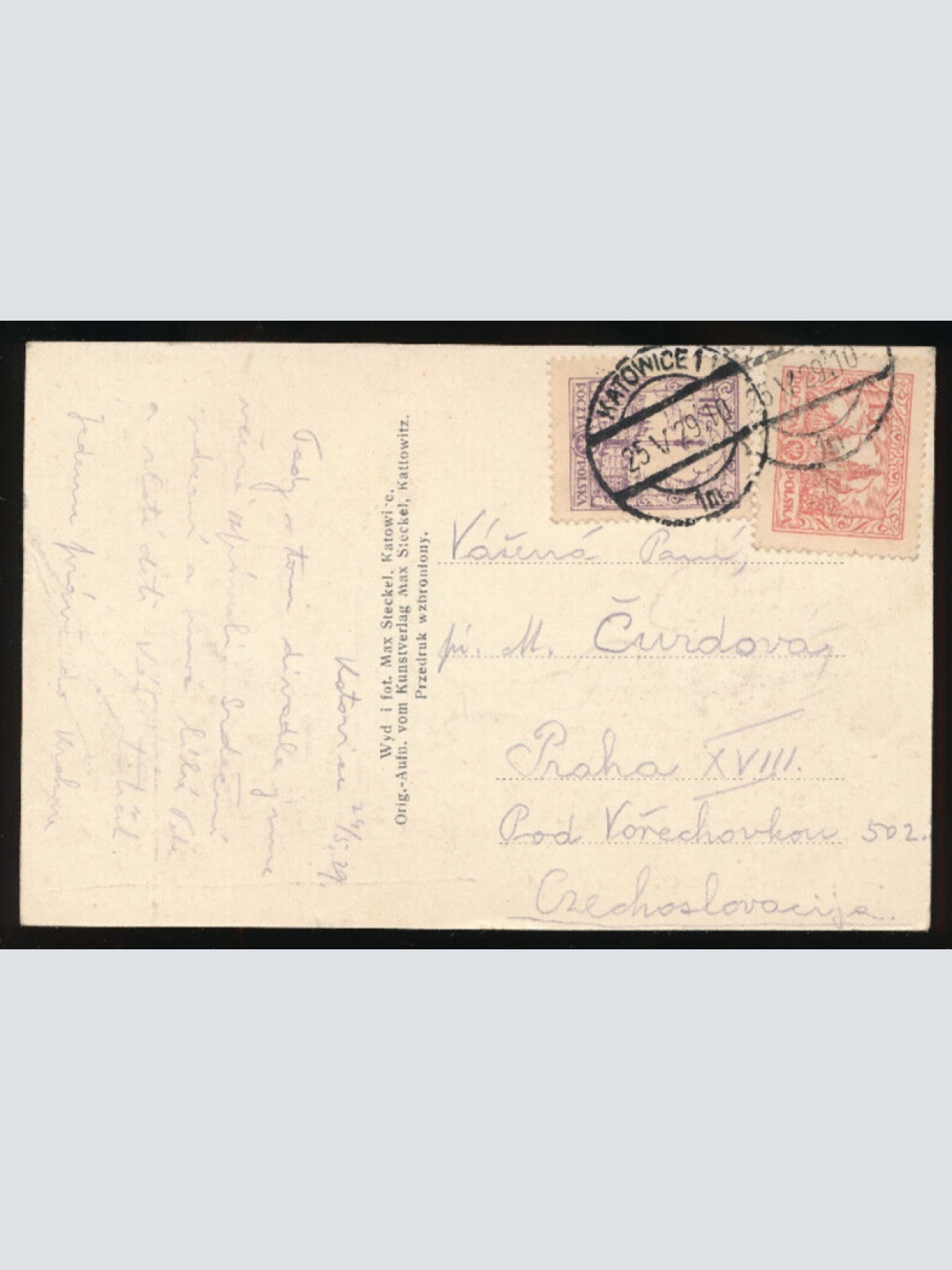 AK aus Katowice - Kattowitz Teatr Miejski Stadt - Theater Polen (3334)