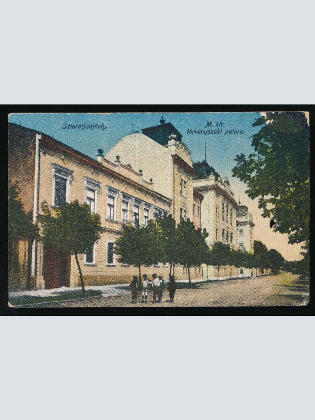 AK aus Satoraljauhely M. kir törvenyszeki palota Ungarn (3355)