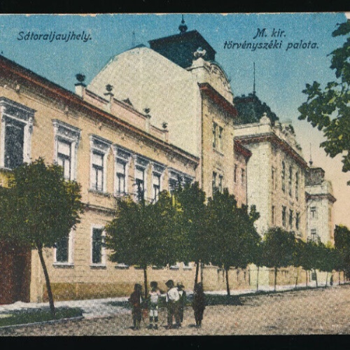 AK aus Satoraljauhely M. kir törvenyszeki palota Ungarn (3355)