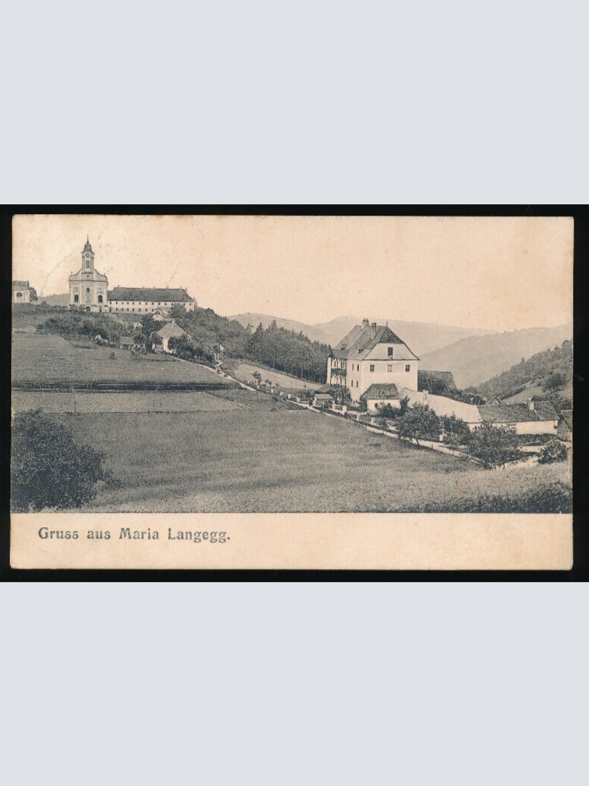 AK gruss aus Maria Langegg Niederösterreich (3151)
