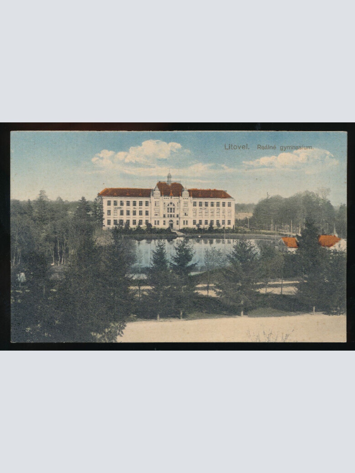 AK aus Litovel Realne Gymnasium Tschechoslowakei (3127)