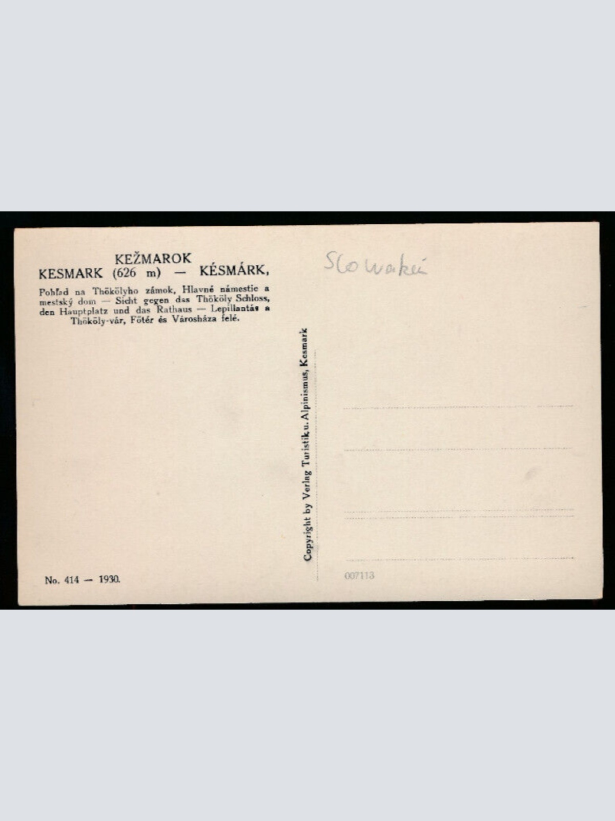 AK aus Kezmarok - Kesmark Slowakei (3123)