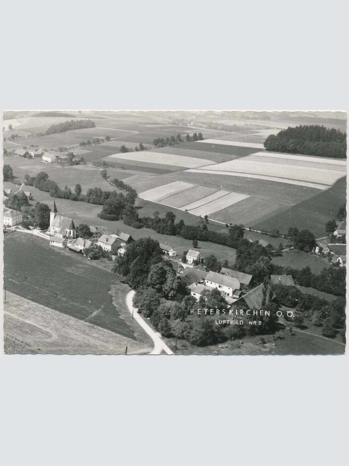 AK, Peterskirchen, Luftbild Nr. 2, Oberösterreich (S299)
