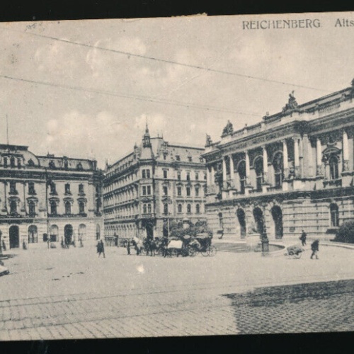 AK aus Liberec - Reichenberg Altstädterplatz Tschechoslowakei (3619)