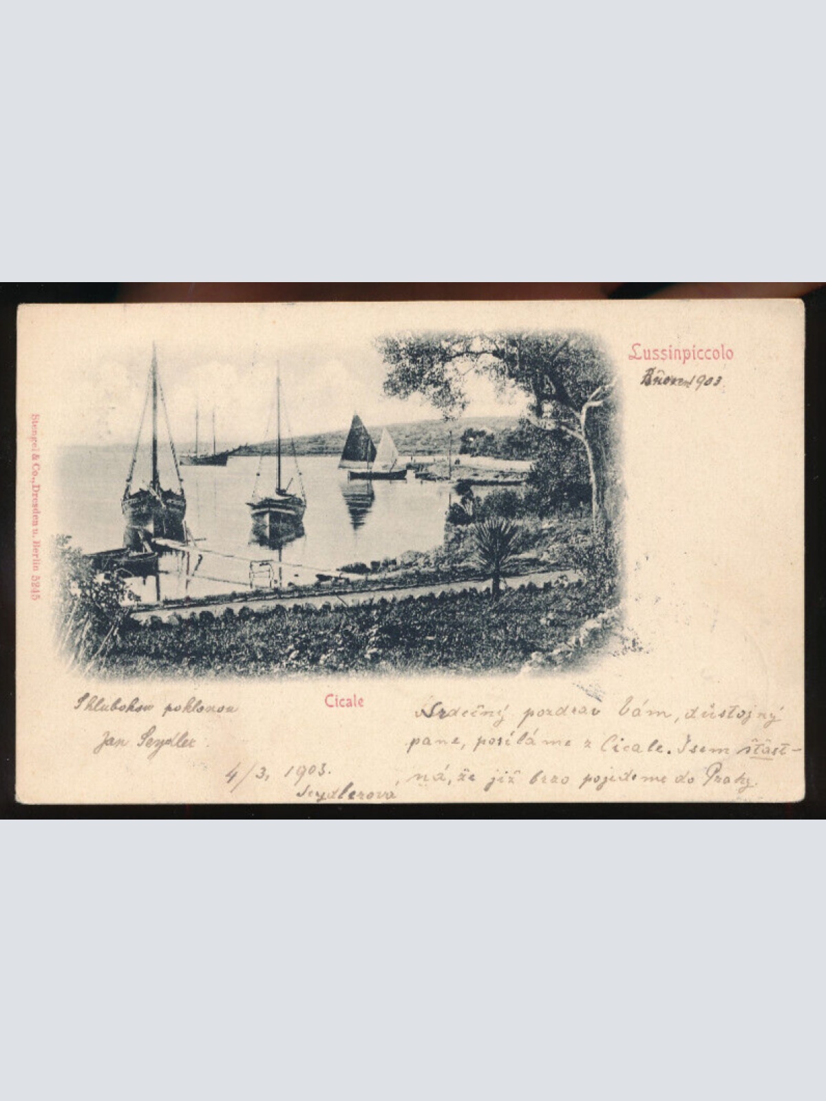 AK aus Lussinpiccolo Cicale Kroatien (3172)