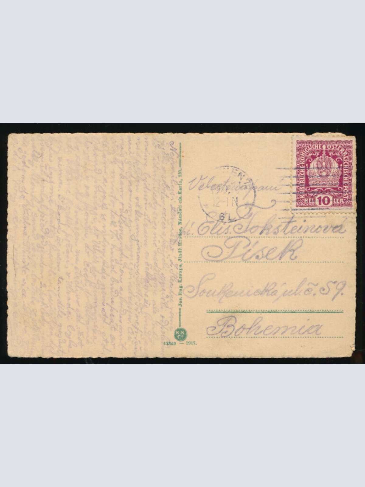 AK aus jindrichuvhradek Tschechoslowakei (3180)