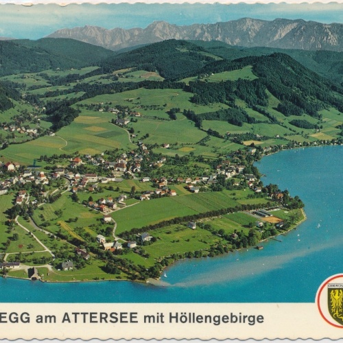AK, Weyregg am Attersee, Alpine Luftbild Innsbruck, Oberösterreich (S317)