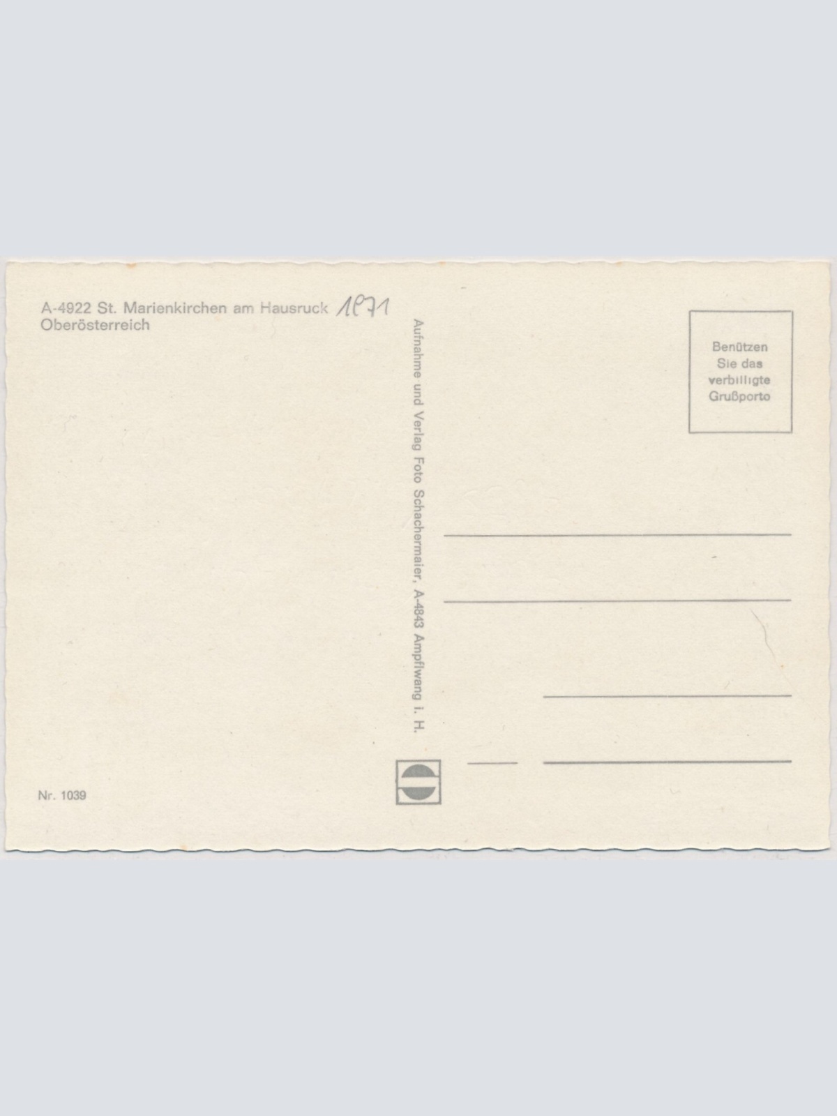 AK, St. Marienkirchen am Hausruck, Oberösterreich (S306)