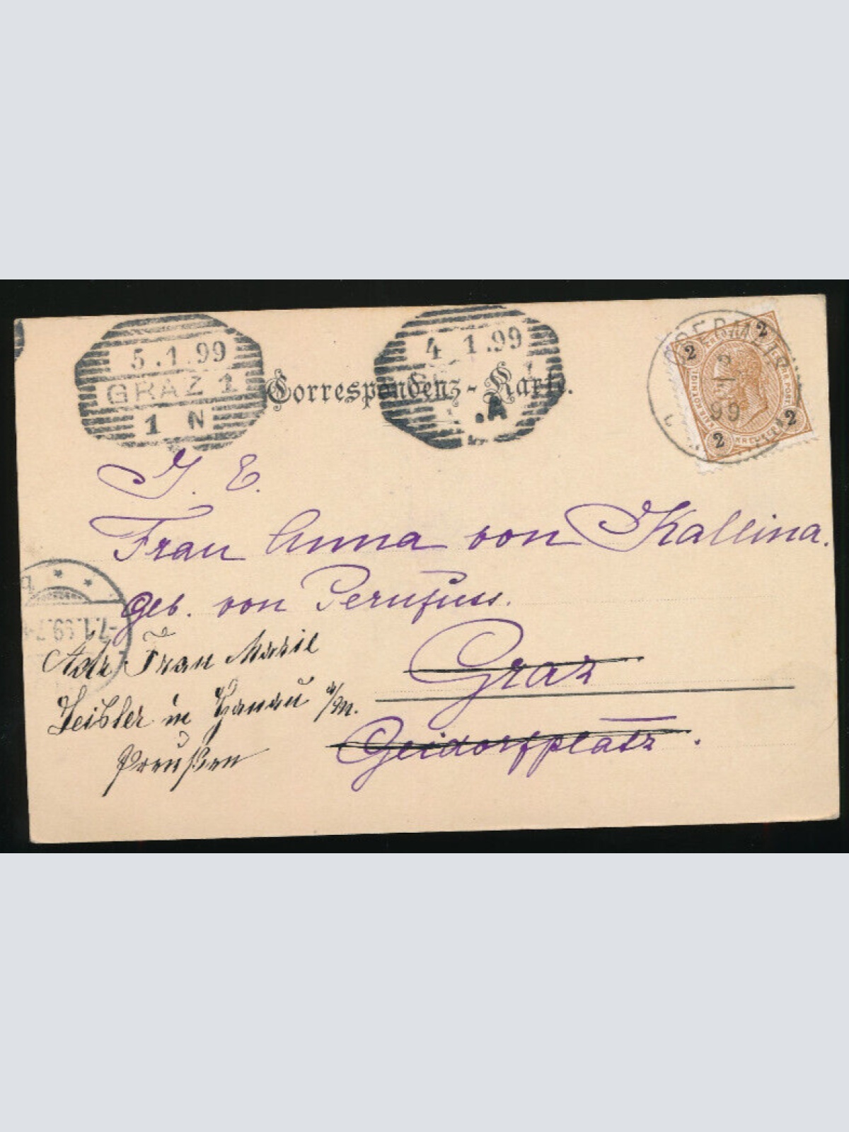 AK aus Schönna bei Meran mit Schloss Schönna Italien (2891)