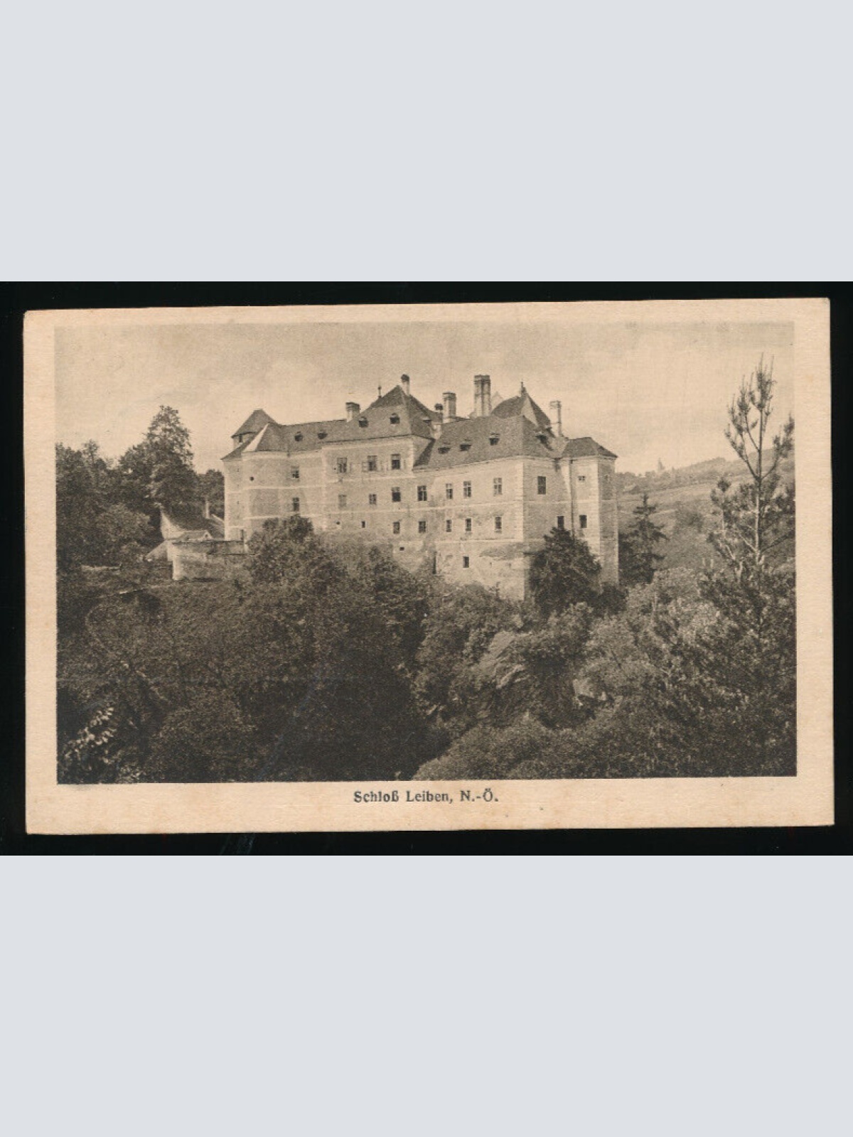 AK aus Leiben mit Schloß Leiben Niederösterreich (3156)