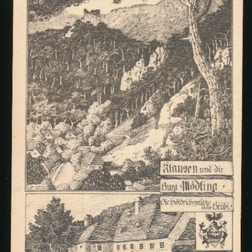 AK aus Klausen mit Burg Mödling Niederösterreich (3471)