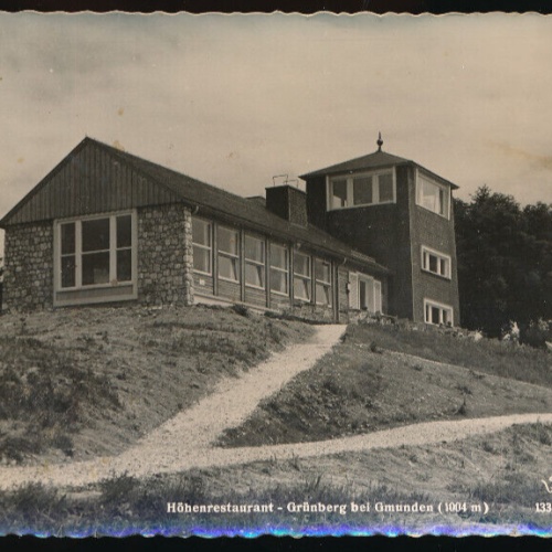 AK aus Grünberg bei Gmunden Höhenrestaurant Oberösterreich (3674)
