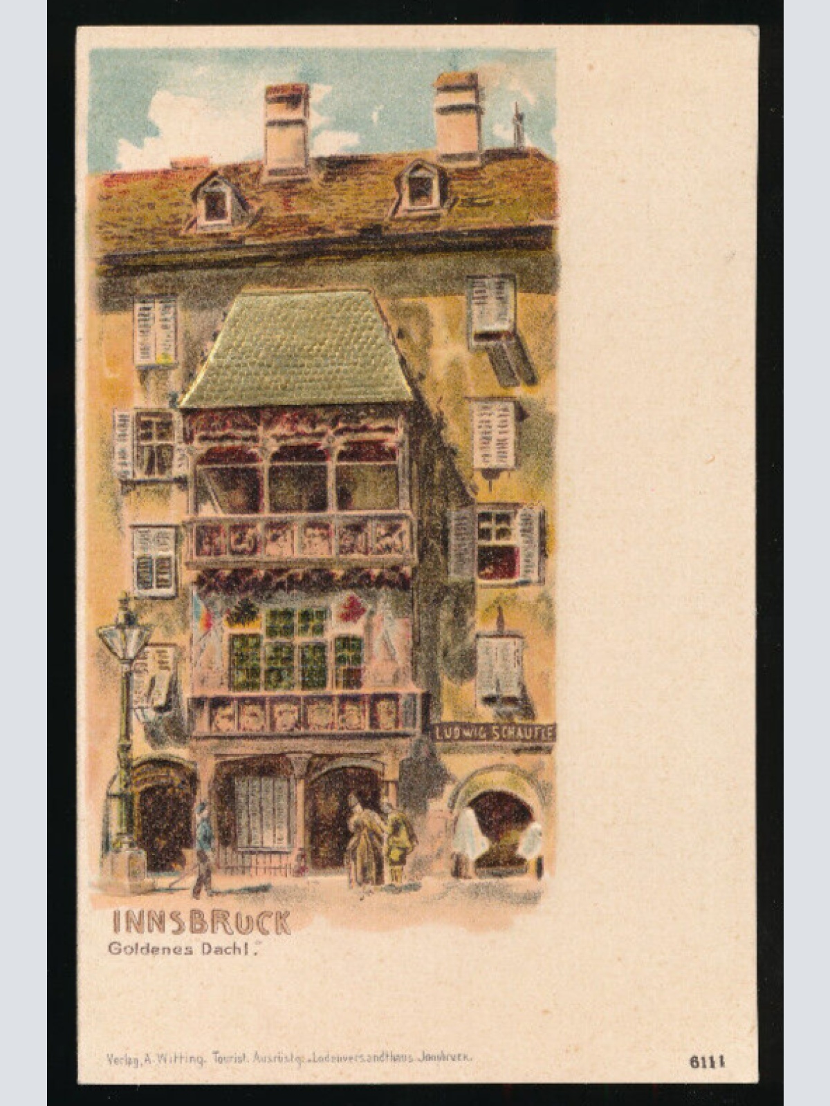 Präge - Karte gruss aus Innsbruck Tirol (3663)