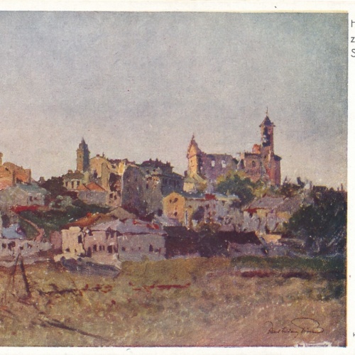 AK, Hauptansicht der zerschossenen Stadt Gorlice, Rot-Kreuz-Karte Nr. 219 (S332)