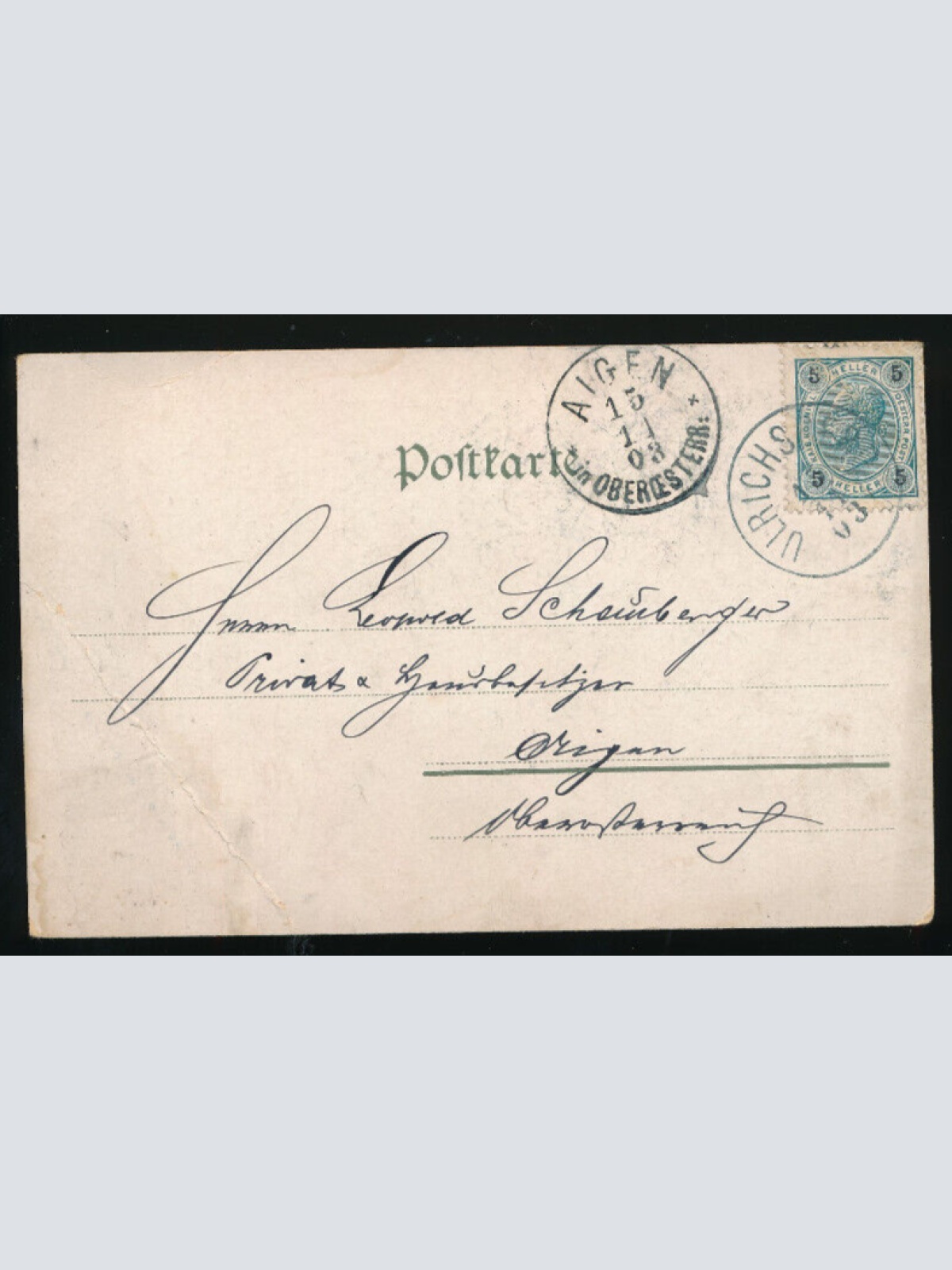 AK gruss aus Ulrichsberg Oberösterreich (3417)