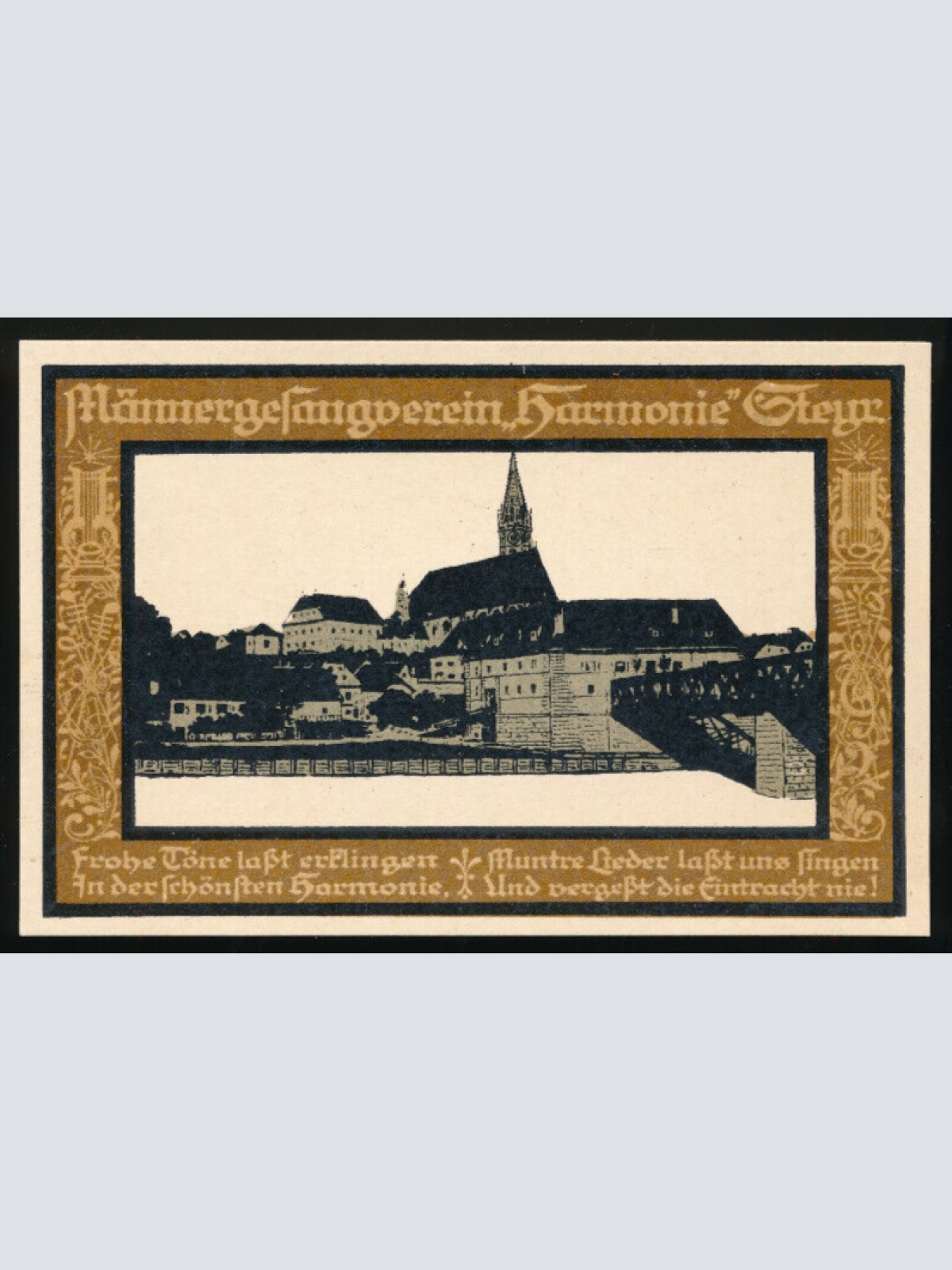 AK aus Steyr Männergesangsverein Harmonie Steyr Oberösterreich (3513)