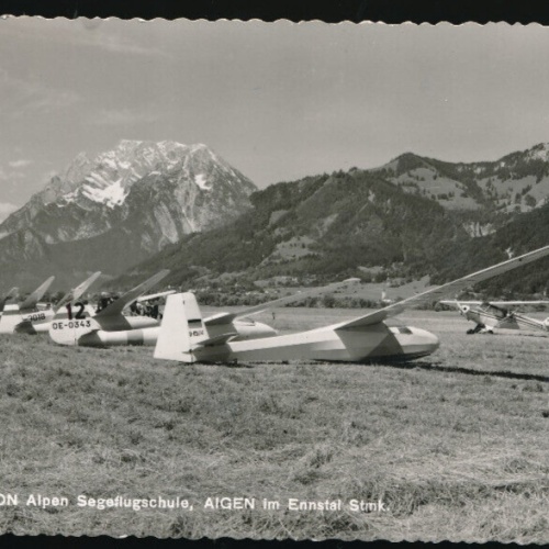 AK aus Aigen im Ennstal Union Alpen Segelflugschule Steiermark (3829)