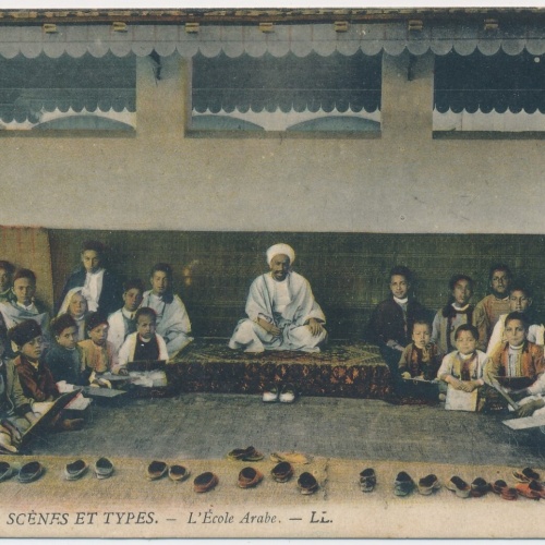 AK, Scenes et Types, L'Ecole Arabe (S217)