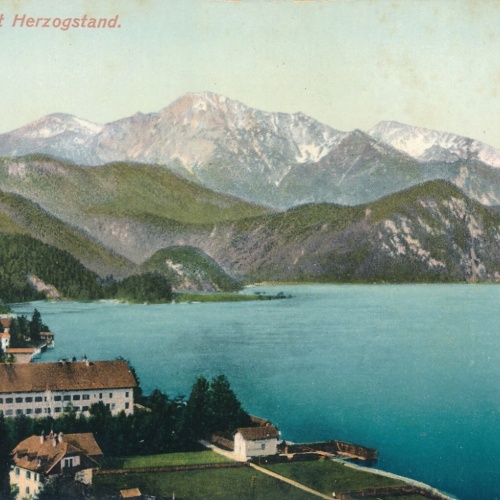 AK, Kochelsee mit Herzogstand, Bayern (S219)