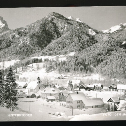 AK aus Hinterstoder Winterkarte Oberösterreich (3938)