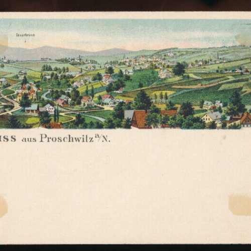 AK gruss aus Proschwitz Sachsen (3958)