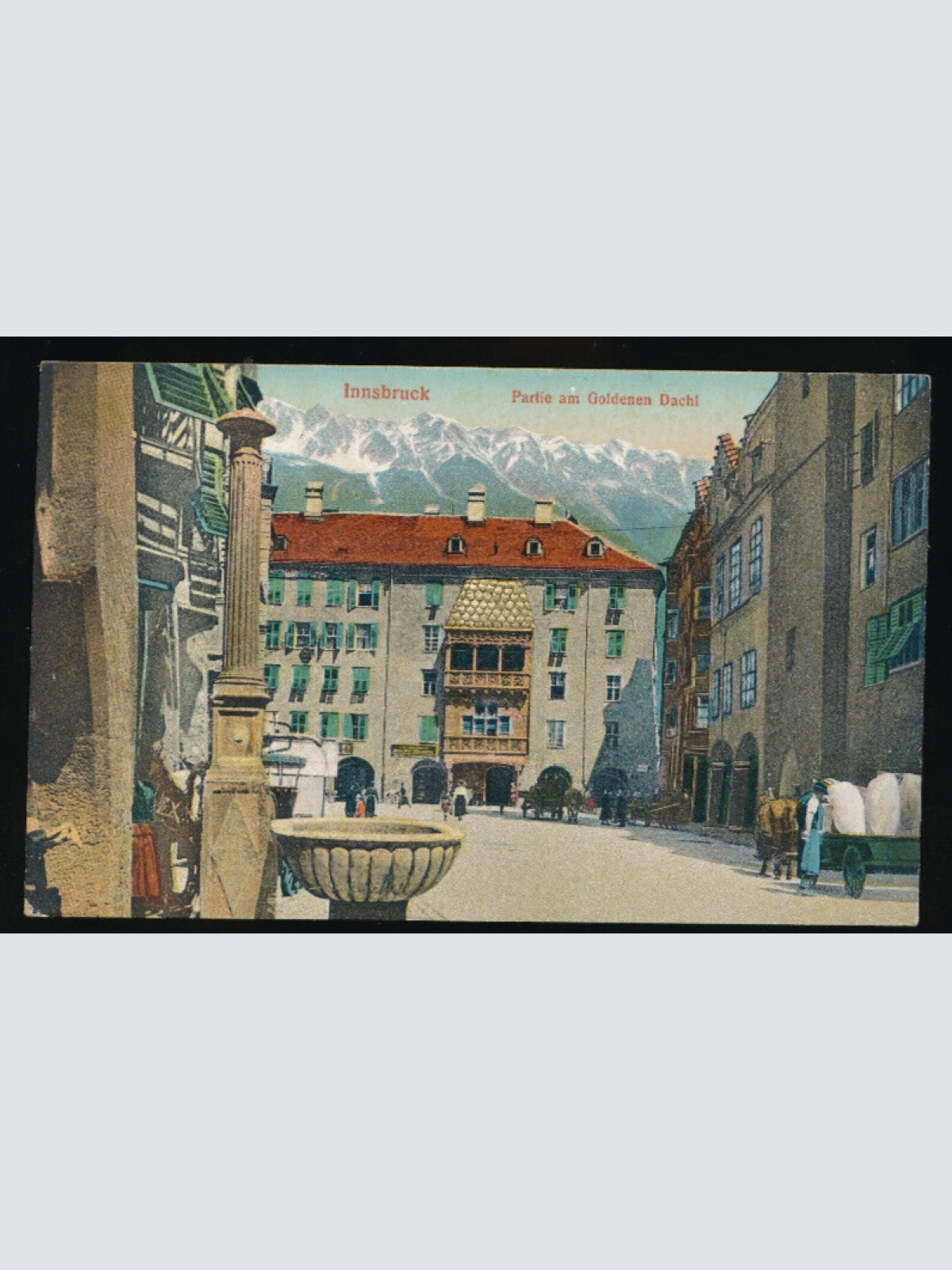 AK aus Innsbruck mit Prägnierten Goldenen Dachl Tirol (3966)