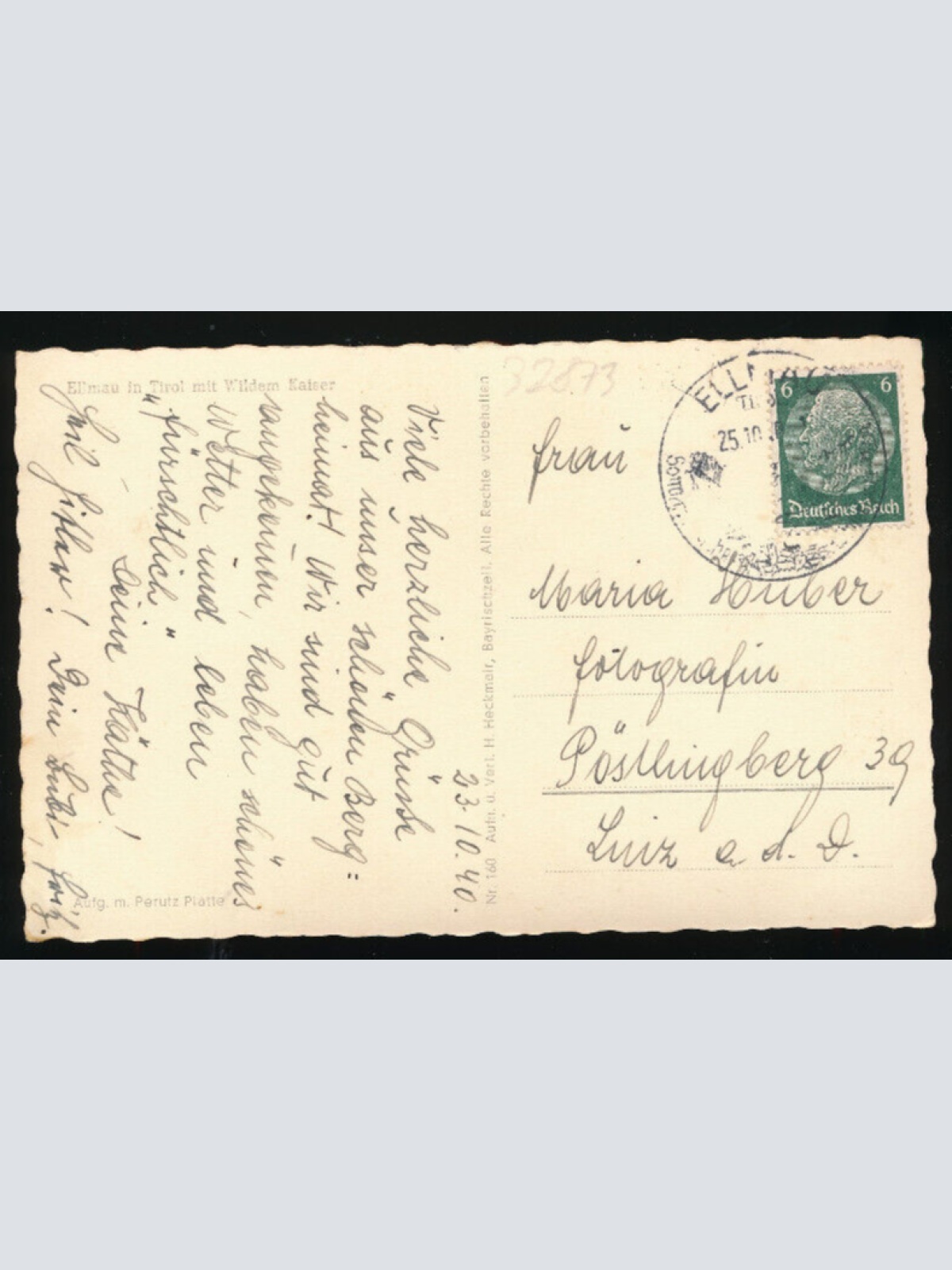 AK aus Ellmau mit Wilden Kaiser Tirol (3876)