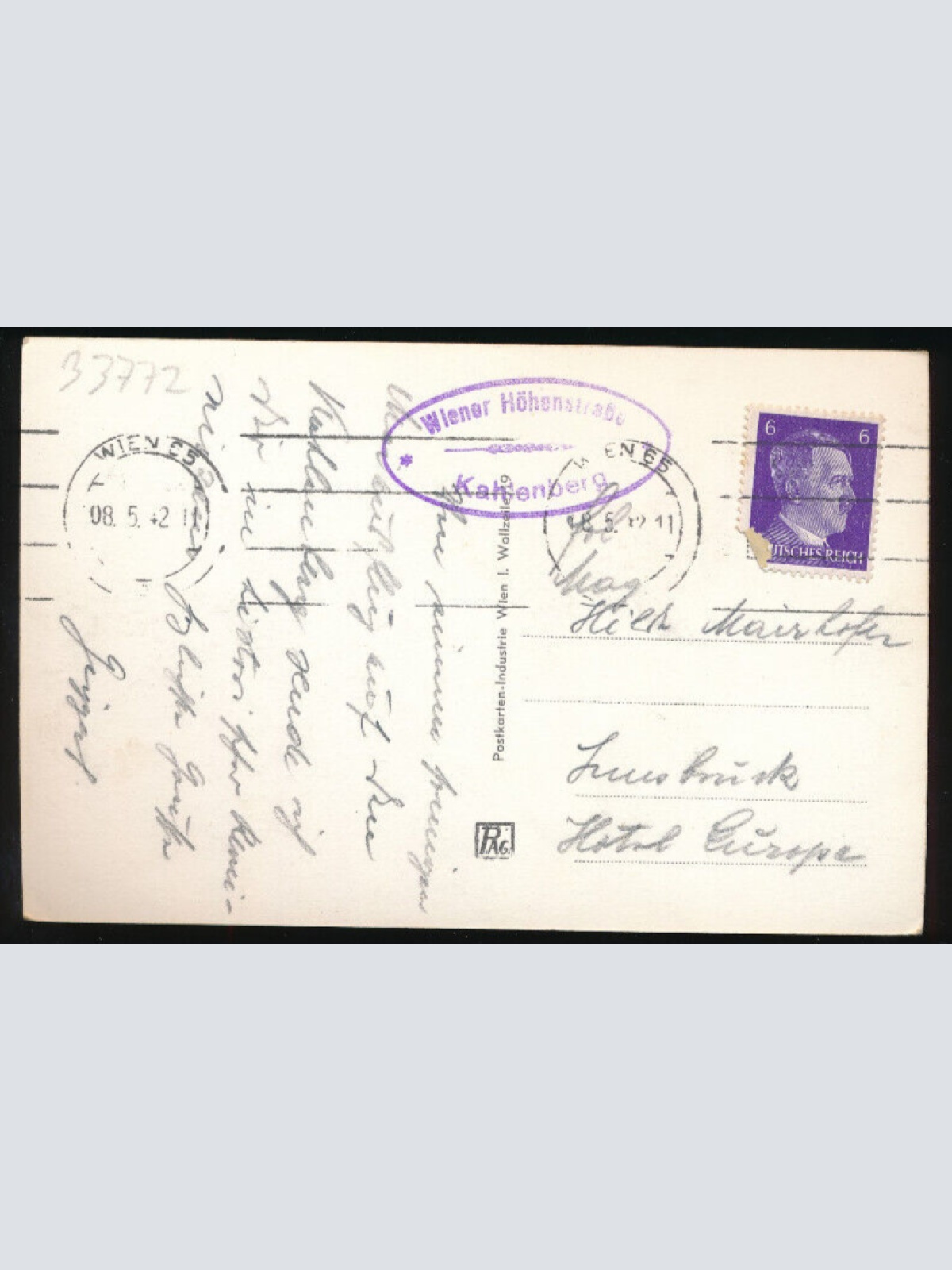 AK aus Wien vom Kohlenberg (3883)