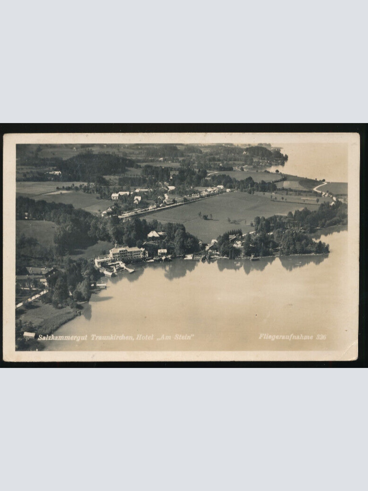 AK aus Traunkirchen mit Hotel am stein Oberösterreich (3922)