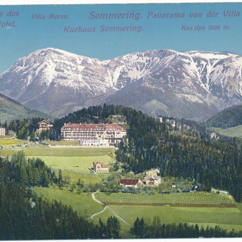 AK, Semmering, Panorama von der Villa Bittner aus, Niederösterreich (S394)