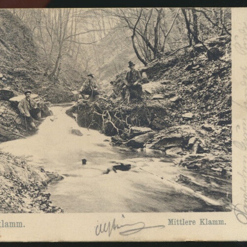 AK von der Hagenbachklamm mittlere Klamm Niederösterreich (3785)